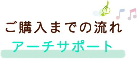 ご購入までの流れ / アーチサポート