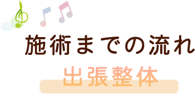 施術までの流れ / 出張整体